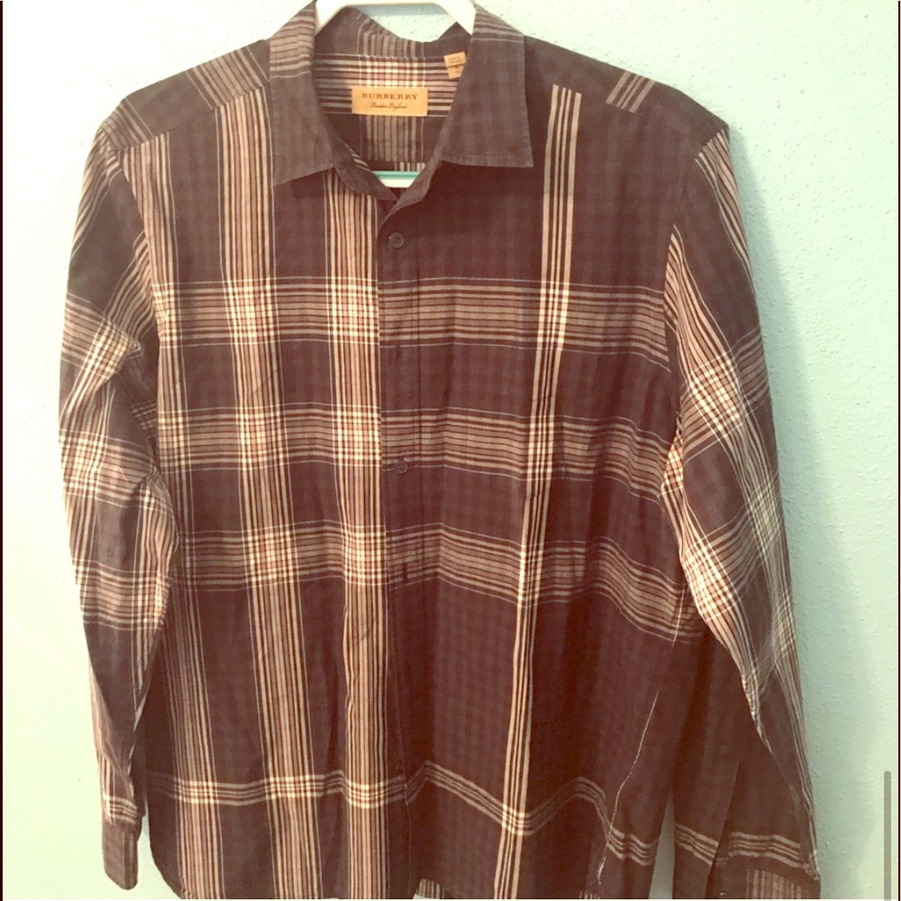 Authentic Men’s Burberry Button Down Shirt